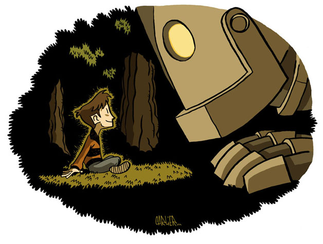 The Iron Giant et le gamin par Carlier