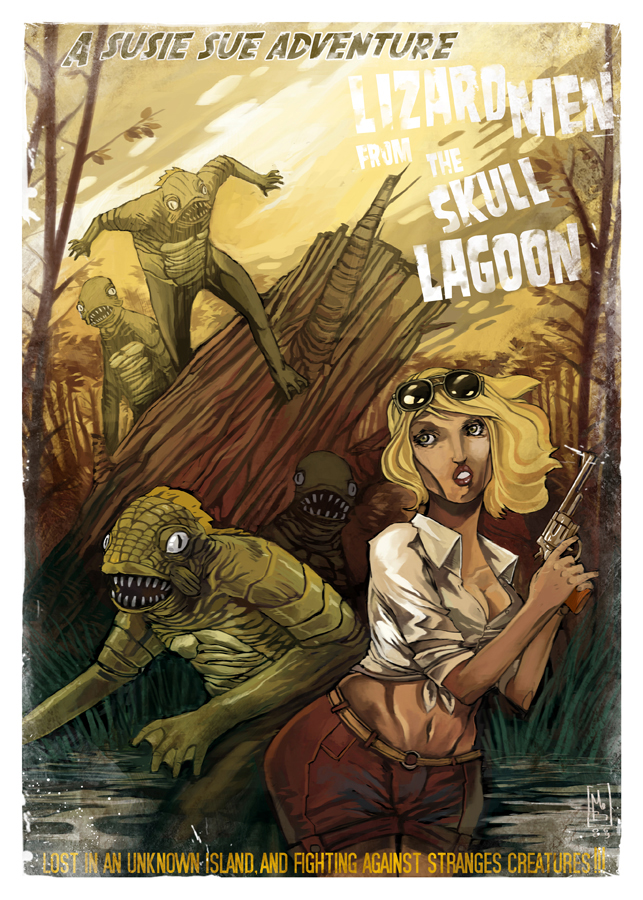 Lizardmen from the skull lagoon par Mathieu