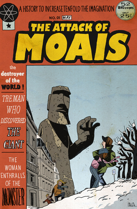 The Attack of Moais par Carlier